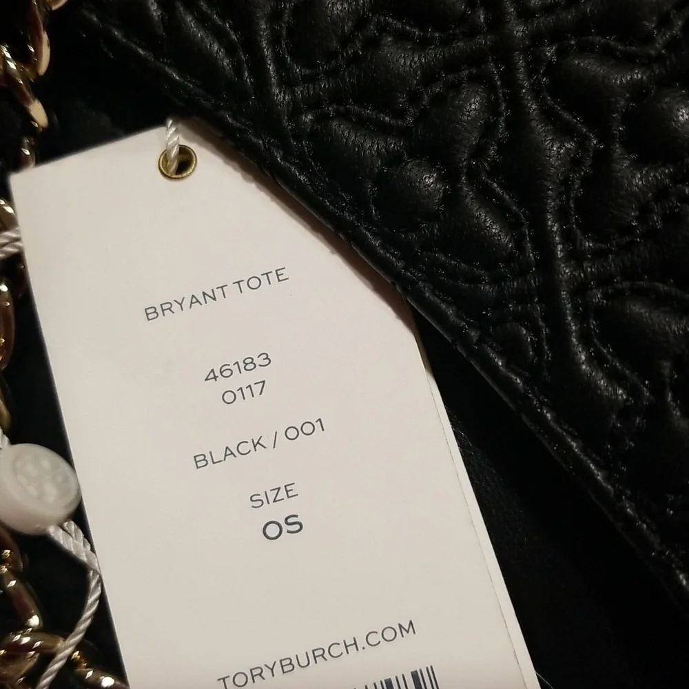 nwt Tory Burch Bryant East West Large Quilted Leather Tote